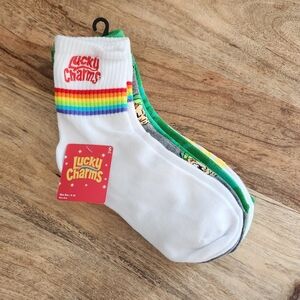 5 Pair Pack of Lucky Charm Magically Delicious Socks - Shoe Size 4-10